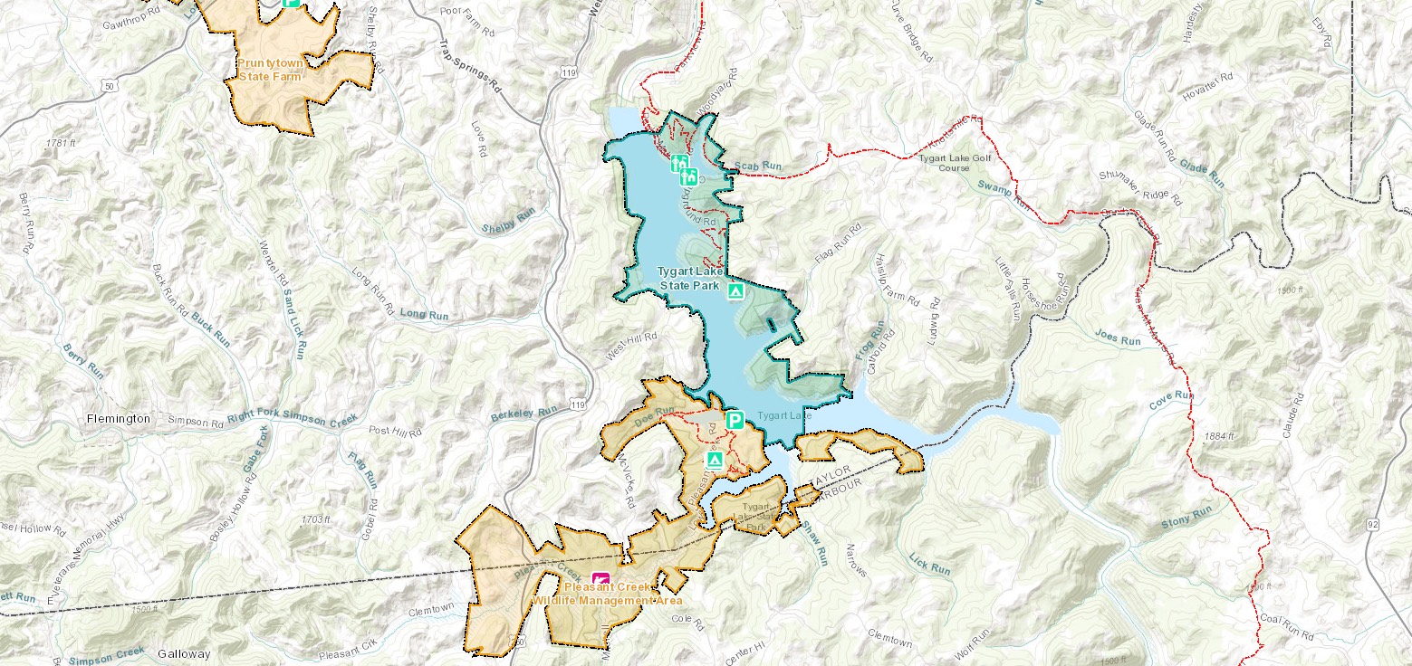 Hunting Near Tygart Lake State Park